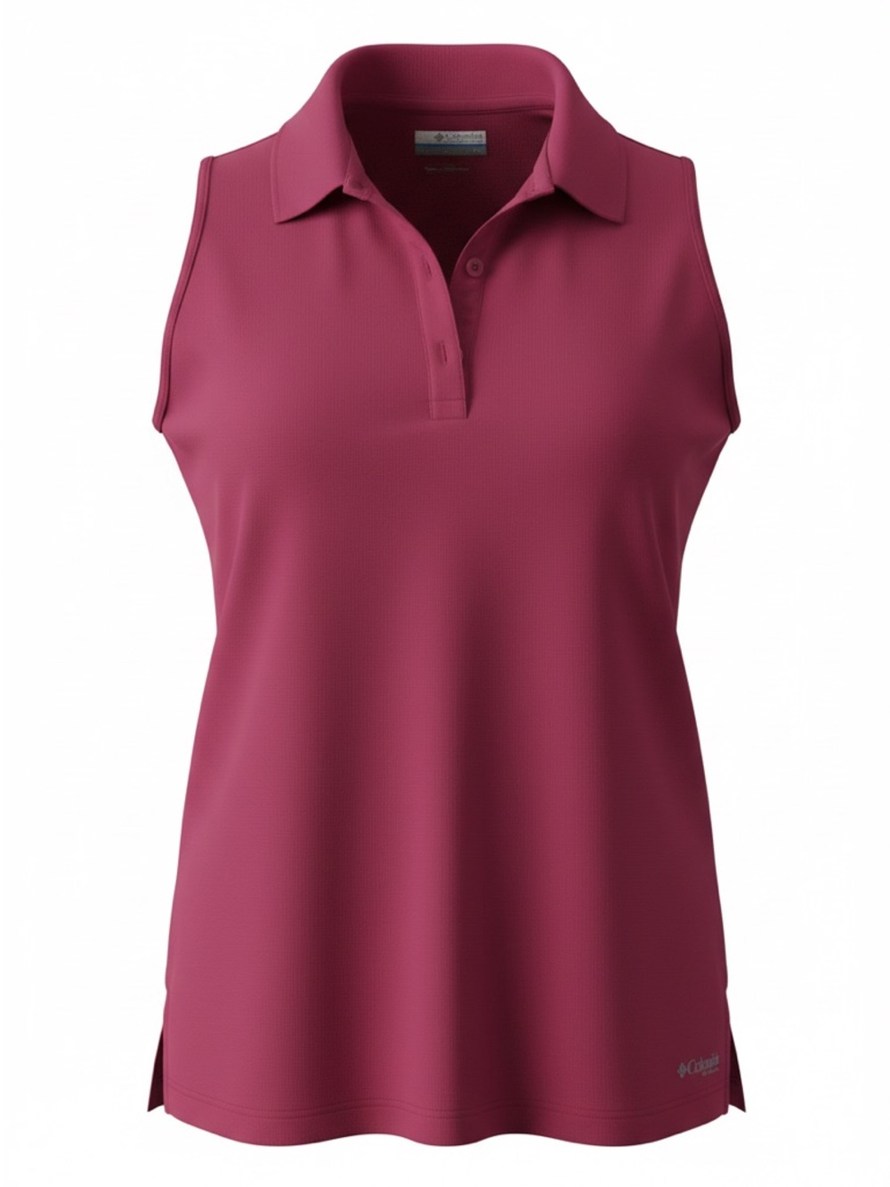 Columbia Women's Sleeveless Polo Tank - Tee Raspberry